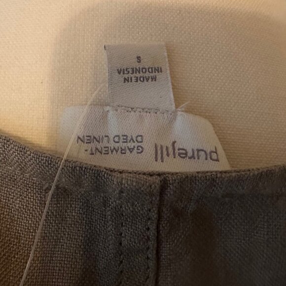 Adorable JJill (Pure Jill) Linen Dress in Olive Size SMALL - NEW - Picture 7 of 7